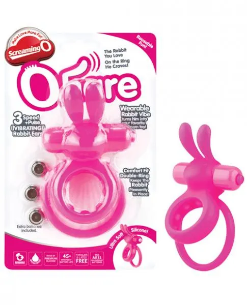 Ohare Double Vibrating Ring Pink Screaming O Couples Ohare Double Vibrating Ring Pink Screaming O Couples