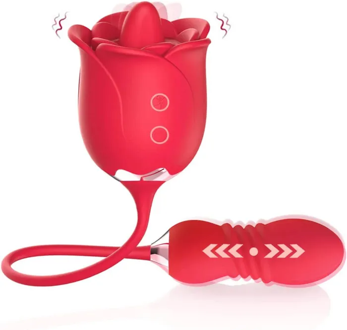 OOTYEMO Vibrators Rose Toy Nipple Clit Stimulator
