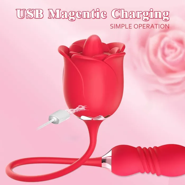 OOTYEMO Vibrators Rose Toy Nipple Clit Stimulator