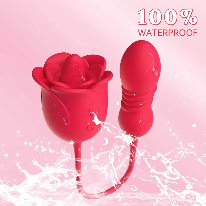OOTYEMO Vibrators Rose Toy Nipple Clit Stimulator