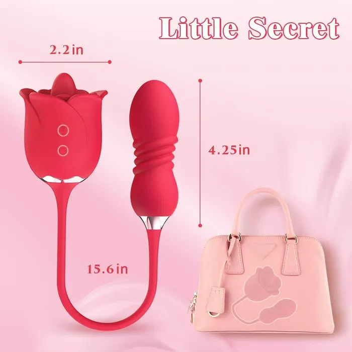 OOTYEMO Vibrators Rose Toy Nipple Clit Stimulator