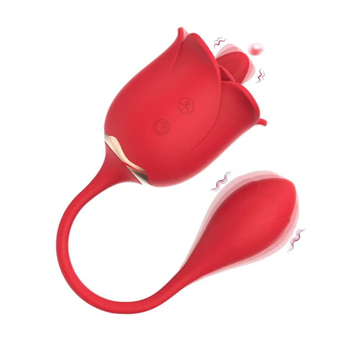 OOTYEMO Vibrators Rose Toy Nipple Clit Stimulator