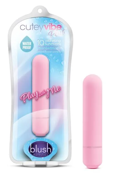 Play With Me Vibrators Cutey Vibe Plus Bullet Vibrator Pink Play With Me Vibrators Cutey Vibe Plus Bullet Vibrator Pink