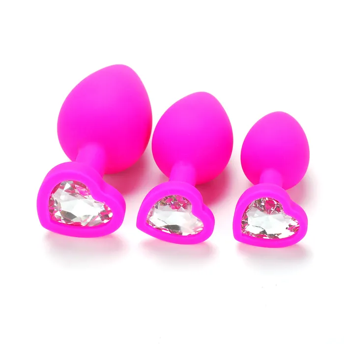 Plesur Company Anal Butt Plug Medium Silicone Heart Anal Plug 3 Color Options Plesur Company Anal Butt Plug Medium Silicone Heart Anal Plug 3 Color Options