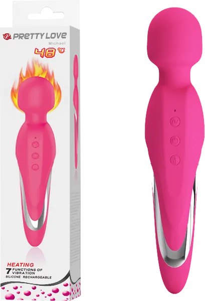 Pretty Love Vibrators Warming Wand Michael Pink
