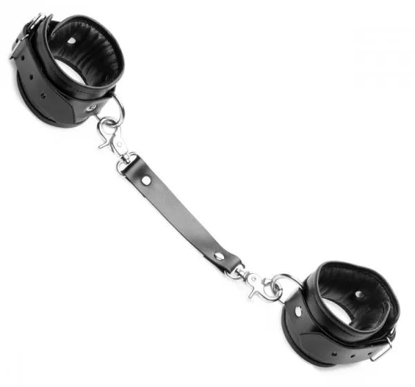 Pu Leather Lined Cuffs Ankle Black Master Series Restraints Pu Leather Lined Cuffs Ankle Black Master Series Restraints