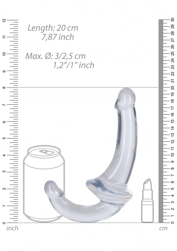 Realrock Crystal Clear 6 Strapless StrapOn Translucent Female Sex Toys