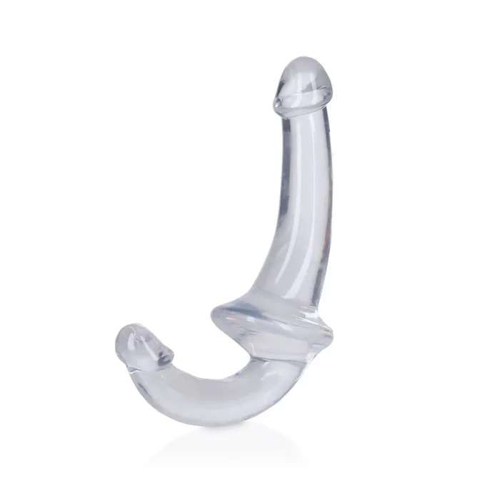 Realrock Crystal Clear 6 Strapless StrapOn Translucent Female Sex Toys