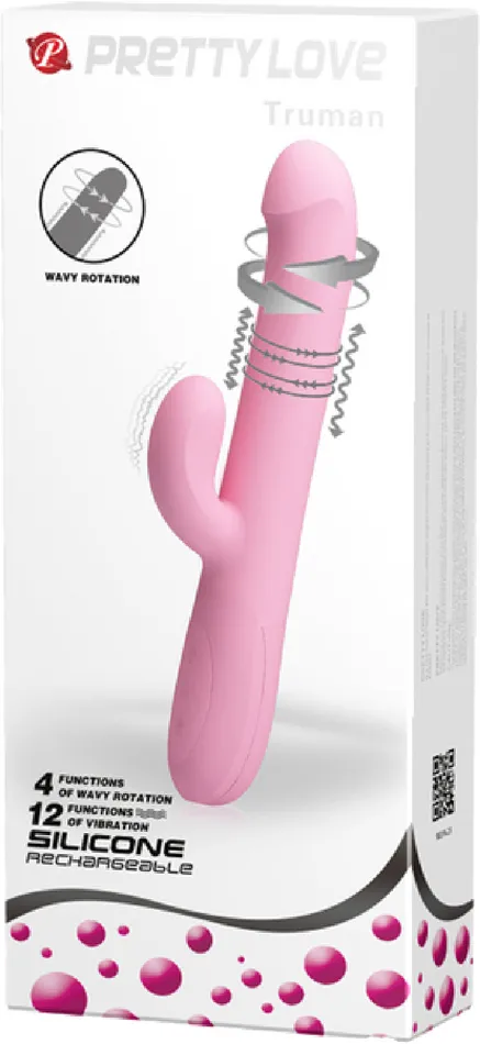 Rotating Rabbit Vibrator Truman Pink Pretty Love Vibrators