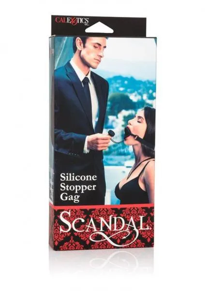Scandal Anal Scandal Silicone Stopper Gag Black Scandal Anal Scandal Silicone Stopper Gag Black