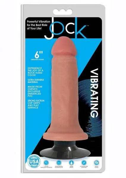 Seductucom Dildos Jock Vibrating Dong No Balls 6 Vanilla
