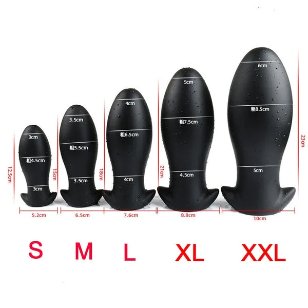 sextoypremium Huge Anal Plug Silicone Soft Anal Dildo Big Butt Plug Prostate Massage Anus Masturbator Dilator Adult Sex Toys for Men Woman Gay Male Sex Toys