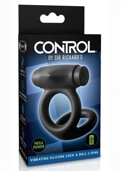 Sir Richards Control Cock Ball C Ring Vibrating Black Pipedream Male Sex Toys Sir Richards Control Cock Ball C Ring Vibrating Black Pipedream Male Sex Toys