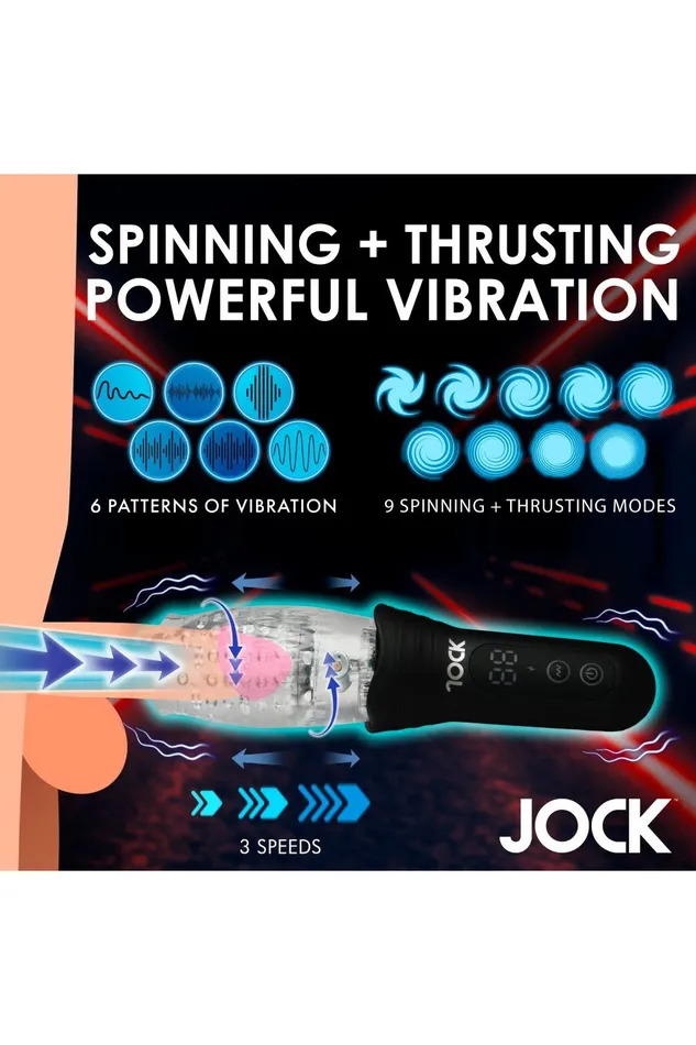 Spinning Thrusting and Vibrating Masturbator Sd Male Sex Toys
