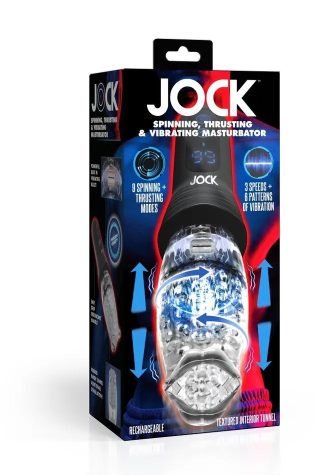 Spinning Thrusting and Vibrating Masturbator Sd Male Sex Toys