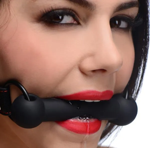 Strict Silicone Bit Gag Black OS STRICT Anal