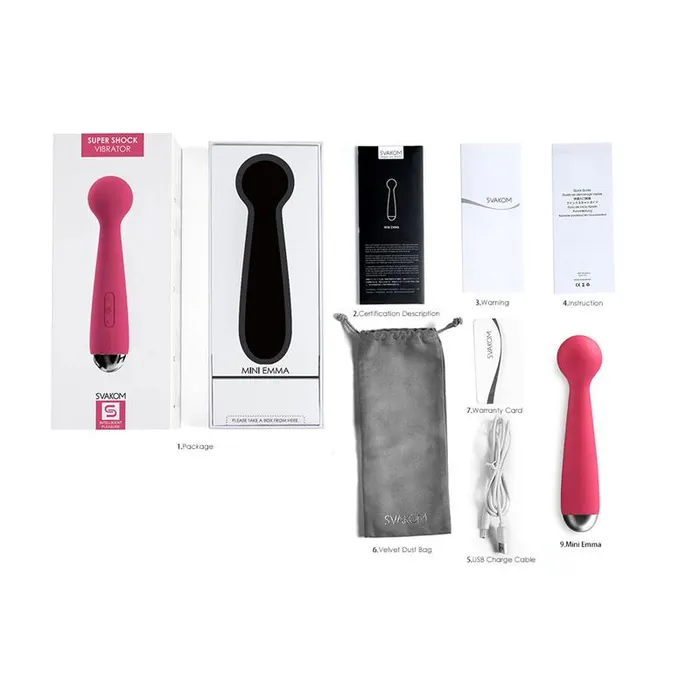 Svakom Female Sex Toys Svakom Mini Emma Massaggiatore Rosa Svakom Female Sex Toys Svakom Mini Emma Massaggiatore Rosa