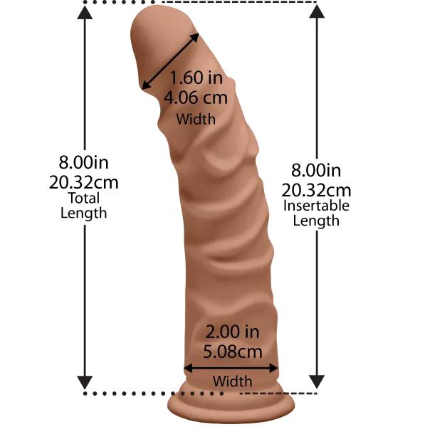 The D Ragin by Doc Johnson Dildos D Ragin D 8 Inches Caramel Ultraskyn Tan Dildo The D Ragin by Doc Johnson Dildos D Ragin D 8 Inches Caramel Ultraskyn Tan Dildo