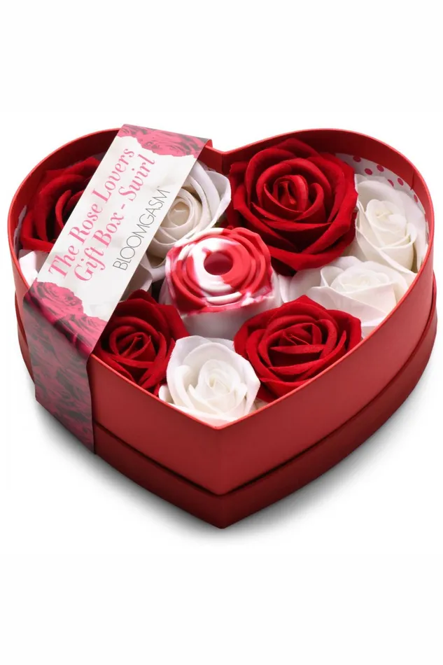 The Rose Lovers Gift Box 10x Clit Suction Rose Swirl Sd Vibrators