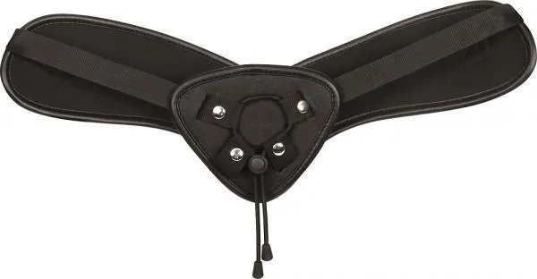 Ultimate Adjustable Harness Black Faux Leather OS Evolved Anal