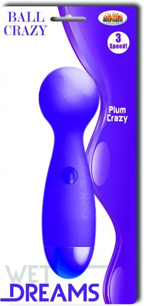 Vibrators Hott Products Ball Crazy Plum Purple Vibrator