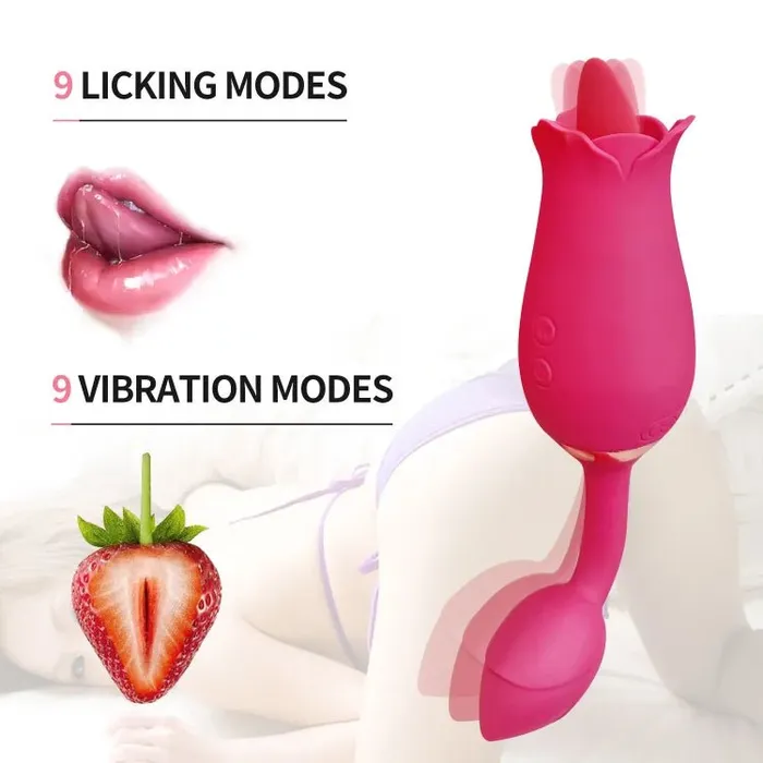 Vibrators OOTYEMO Rose Toy with Vibrating Eggs