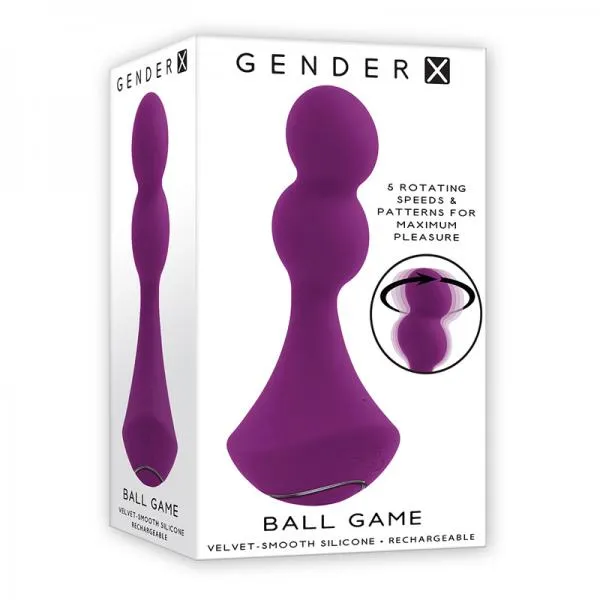 Vibrators Seductucom Gender X Ball Game Rechargeable Rotating Silicone Vibrator Purple Vibrators Seductucom Gender X Ball Game Rechargeable Rotating Silicone Vibrator Purple