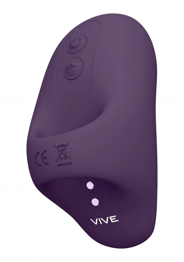 VIVE Ergonomic Clitoral Finger Vibrator Hana Purple Shots Toys Female Sex Toys