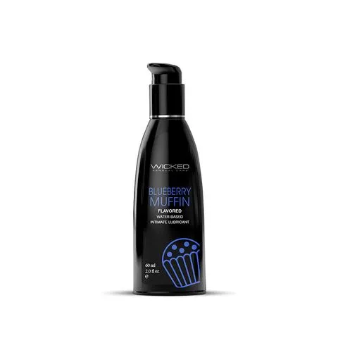 WICKED SENSUAL CARE Lubricants Wicked Aqua Blueberry Muffin Blueberry Muffin Flavoured Water Based Lubricant 60 ml 2 oz Bottle WICKED SENSUAL CARE Lubricants Wicked Aqua Blueberry Muffin Blueberry Muffin Flavoured Water Based Lubricant 60 ml 2 oz Bottle