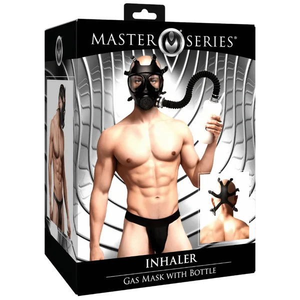 XR Brands Inhaler Gas Mask with Bottle Male Sex Toys