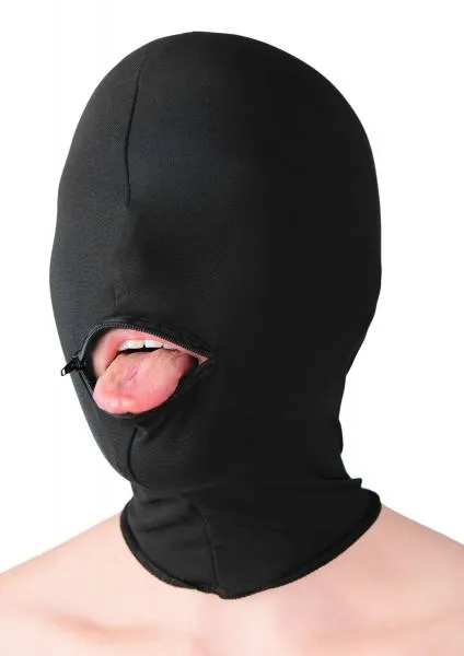 Zippered Eyeless Hood Strict Leather Vibrators