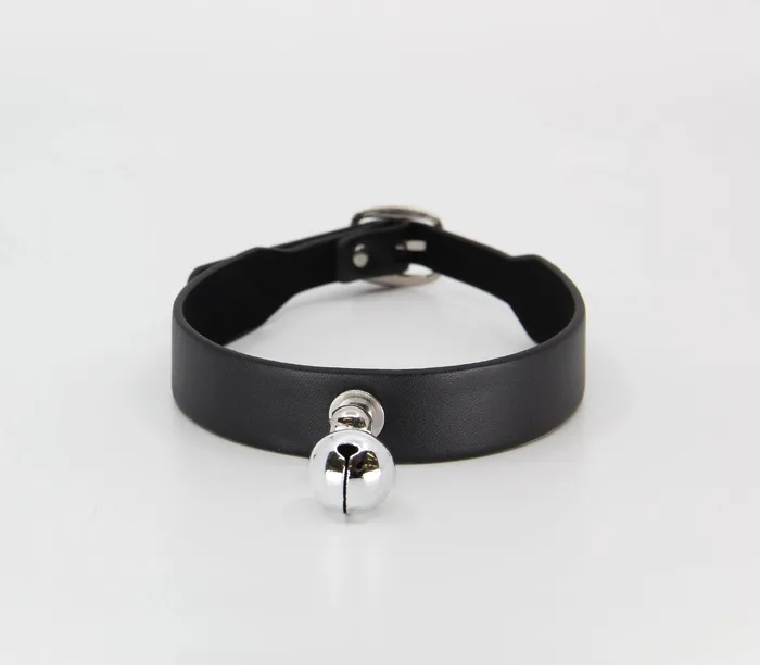 Berlin Baby Vegan Leather Bell Collar Love In Leather Restraints