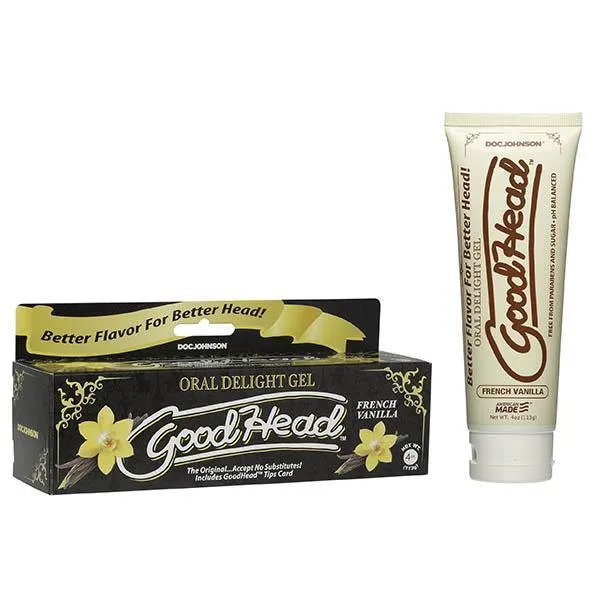 Doc Johnson Dildos GoodHead Oral Delight Gel French Vanilla 113 g Tube