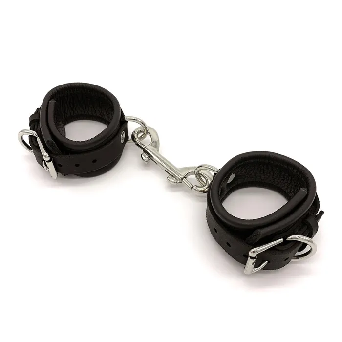 Enrapt Leathercraft Deluxe Leather Handcuffs Enrapt Leathercraft Vibrators