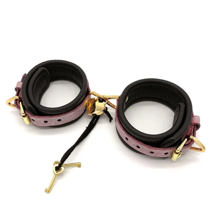 Enrapt Leathercraft Deluxe Leather Handcuffs Enrapt Leathercraft Vibrators
