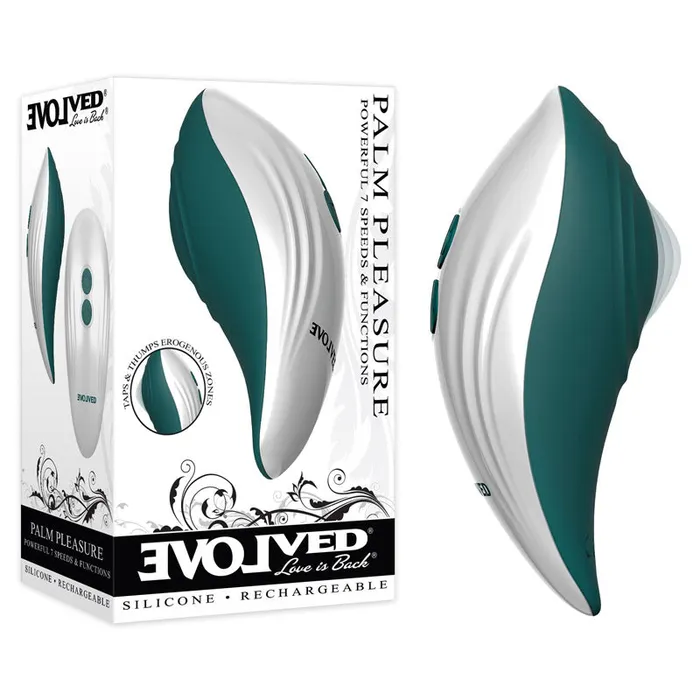 Evolved Evolved Palm Pleasure White USB Rechargeable Stimulator Vibrators