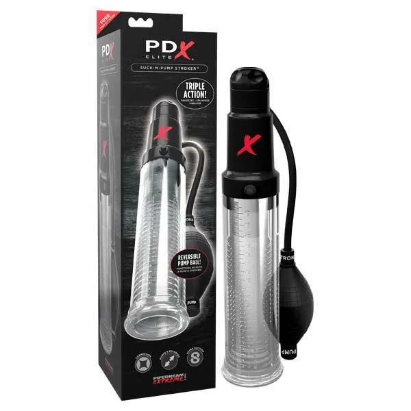 Pipedream Male Sex Toys Pipedream Extreme Elite SuckNPump Stroker