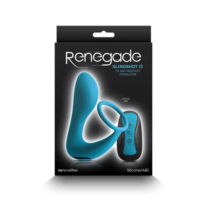 Renegade Slingshot II Cock Ring Prostate Stimulator Teal NEW SENSATIONS Male Sex Toys Renegade Slingshot II Cock Ring Prostate Stimulator Teal NEW SENSATIONS Male Sex Toys