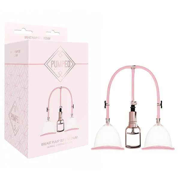 Shots Toys Male Sex Toys Pumped Breast Pump Set Medium
