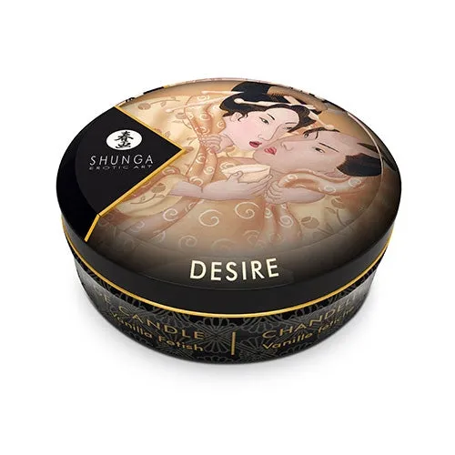 Shunga Vibrators Desire Mini Massage Candle Vanilla 1oz