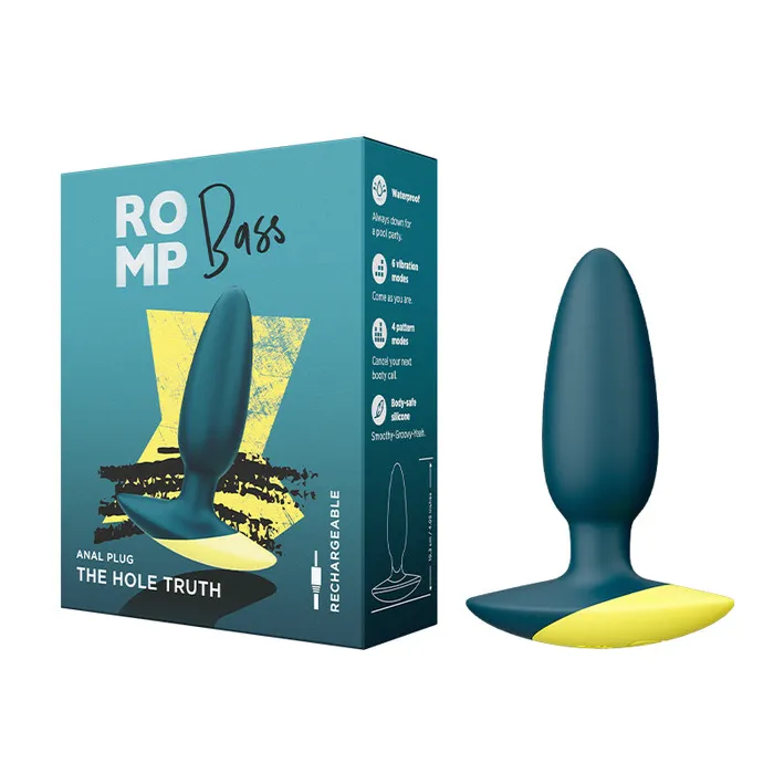 WEVIBE Anal ROMP Bass Rechargeable Silicone Vibrating Anal Plug Dark Green WEVIBE Anal ROMP Bass Rechargeable Silicone Vibrating Anal Plug Dark Green