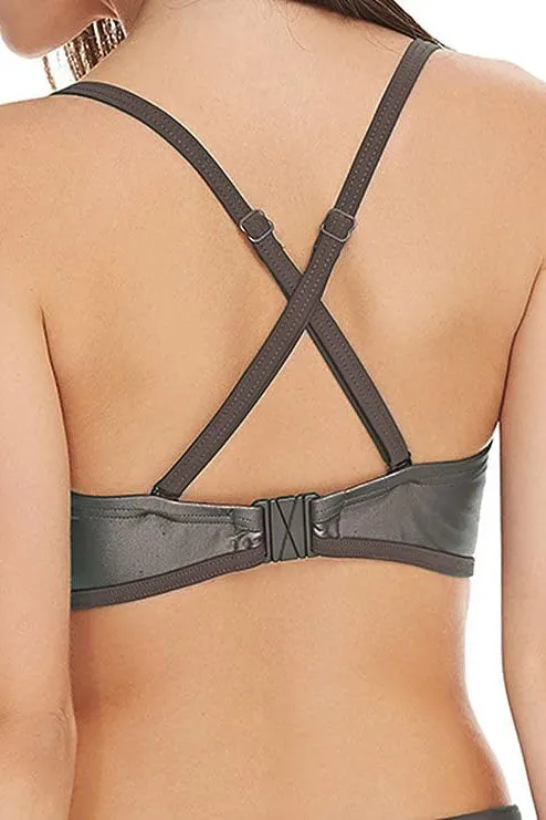 Anal Le Pop Lingerie Freya Mercury Bikini Bandeau Black