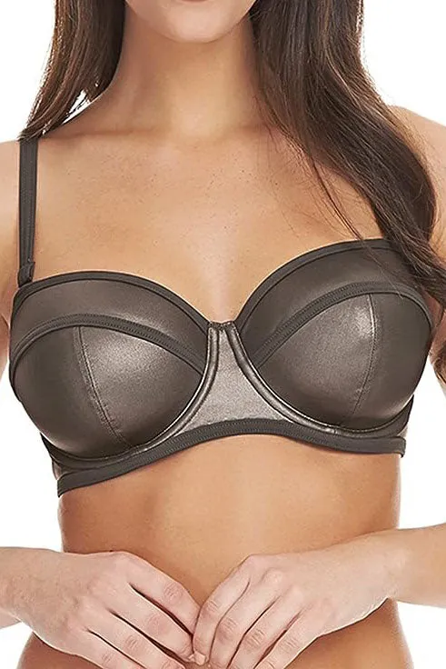 Anal Le Pop Lingerie Freya Mercury Bikini Bandeau Black