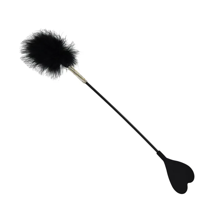 Bound to Please Bound to Please Silicone Heart Shaped Crop with Feather Tickler Female Sex Toys Bound to Please Bound to Please Silicone Heart Shaped Crop with Feather Tickler Female Sex Toys