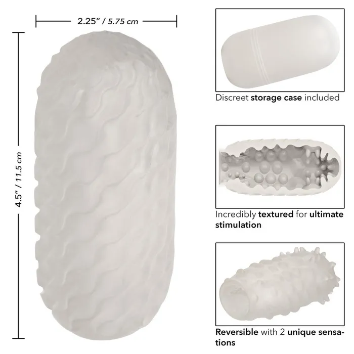 Boundless Nubby Stroker TwoFace Embossed Masturbator California Exotic Novelties Male Sex Toys