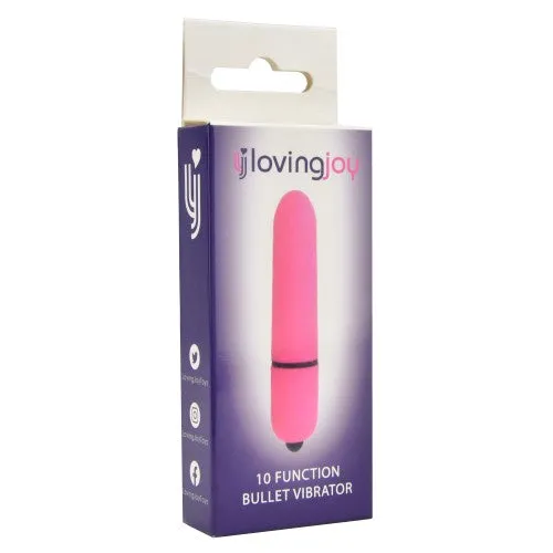 Bullet vibrator with 10 functions Loving Joy pink Loving Joy Female Sex Toys