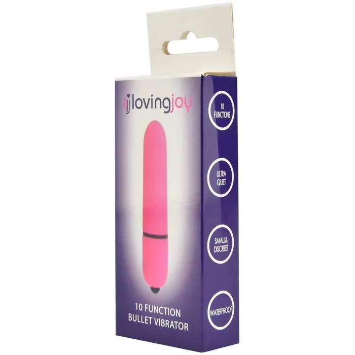 Bullet vibrator with 10 functions Loving Joy pink Loving Joy Female Sex Toys