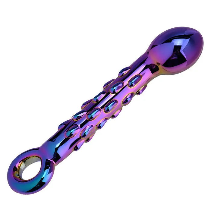  Dildos Electroplated Glass Gspot Anal Dildo
