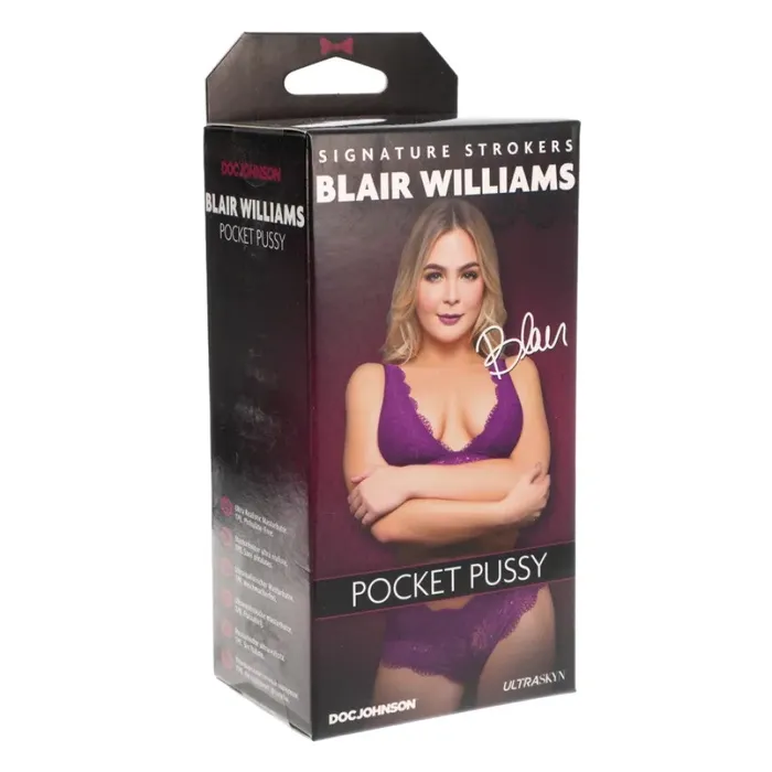 Doc Johnson Male Sex Toys Signature Strokers Blair Williams Pocket Pussy