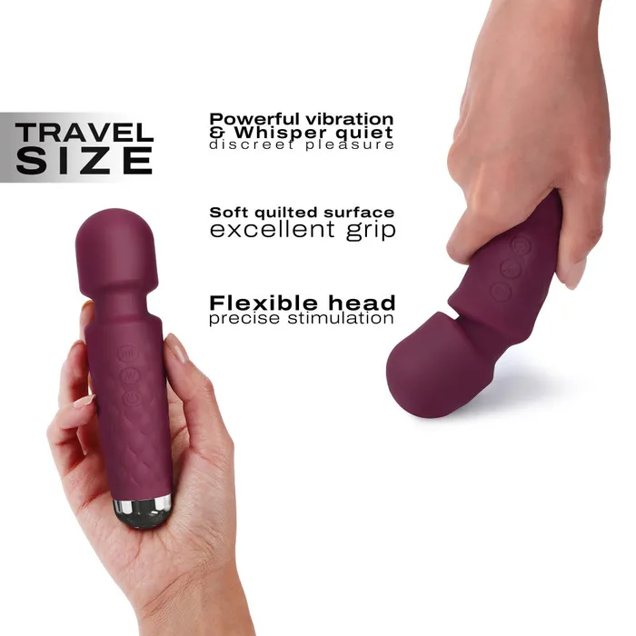 Dorcel Vibrators Small wand massager Dorcel Mini Wanderful burgundy